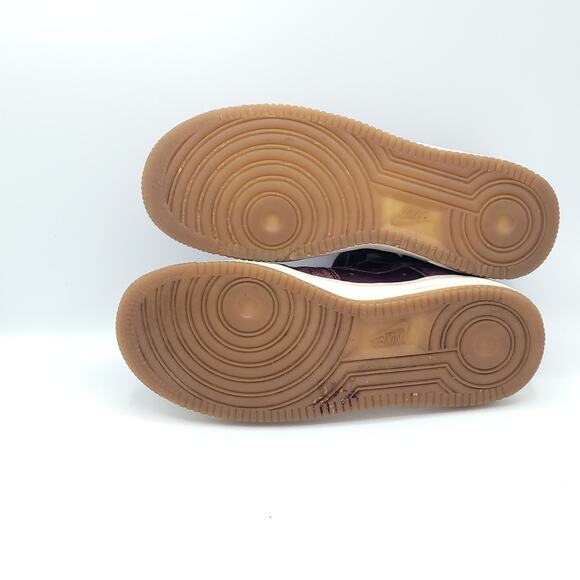 nike air force 1 ‘07 Premium ESS night Maroon sail 860532-600 women's size 6.5 - Picture 5 of 9